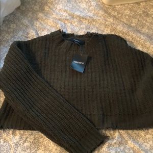 Brand new. Crop sweater